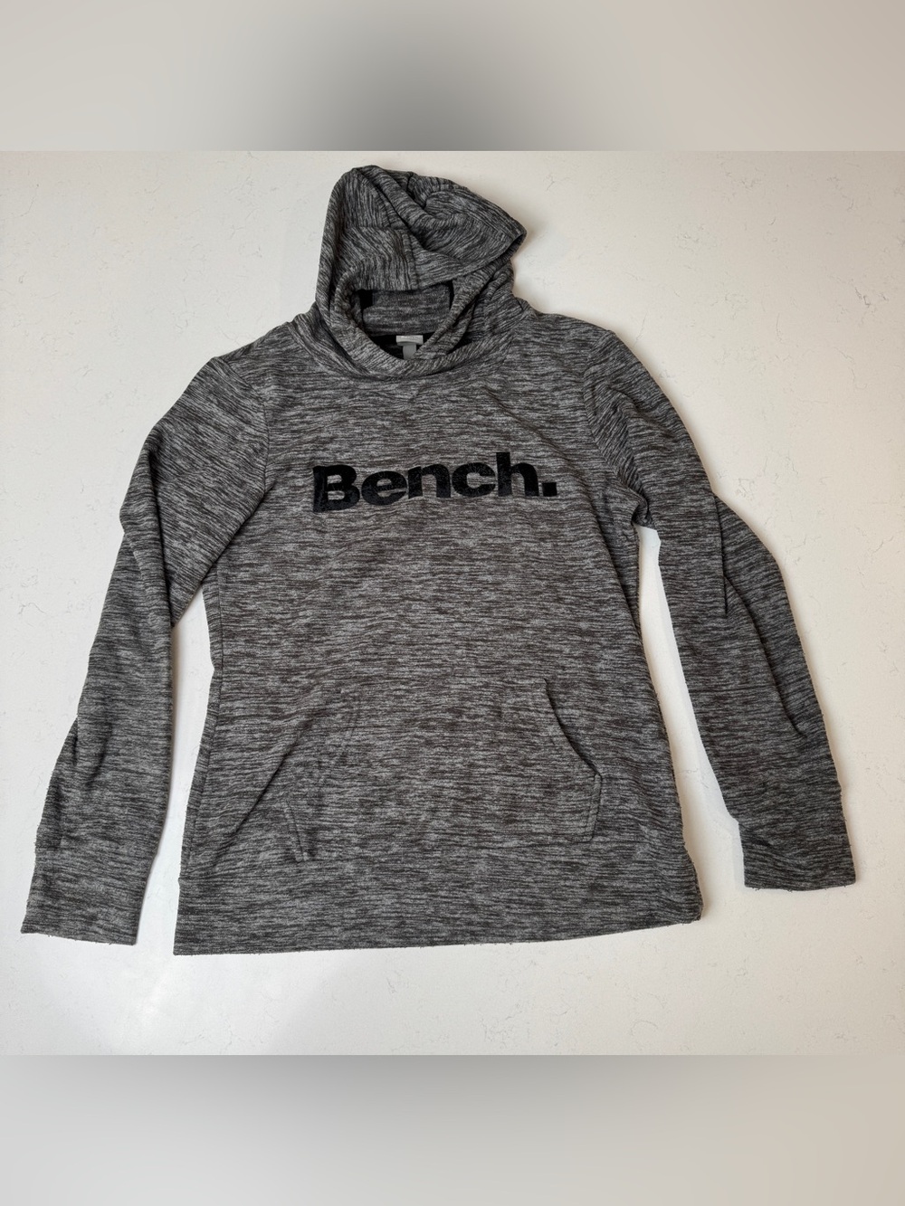Bench Men’s Heather Gray Zip-Up Hooded Sweater